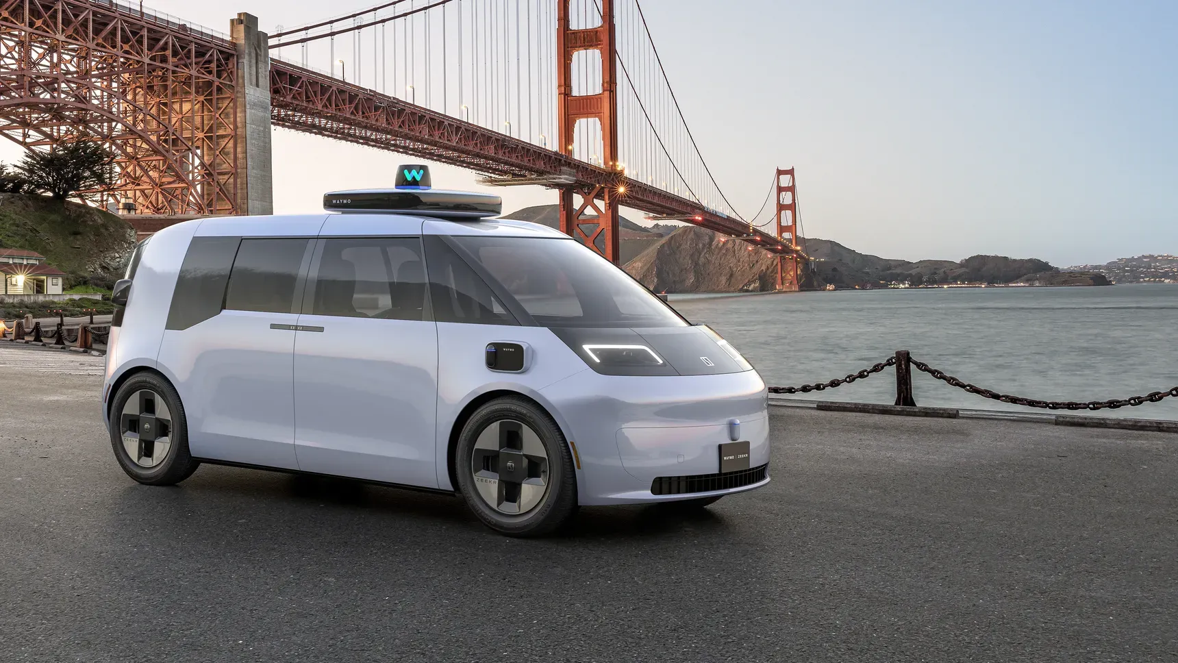 ドライバーではなく「乗客」のためにデザインされたミニバンのような車のコンセプト。Image via Waymo