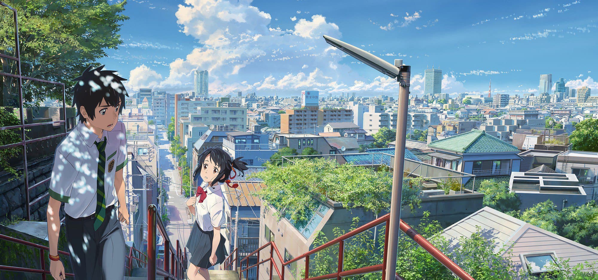 宮水三葉㊨と立花瀧㊧。出典:君の名は