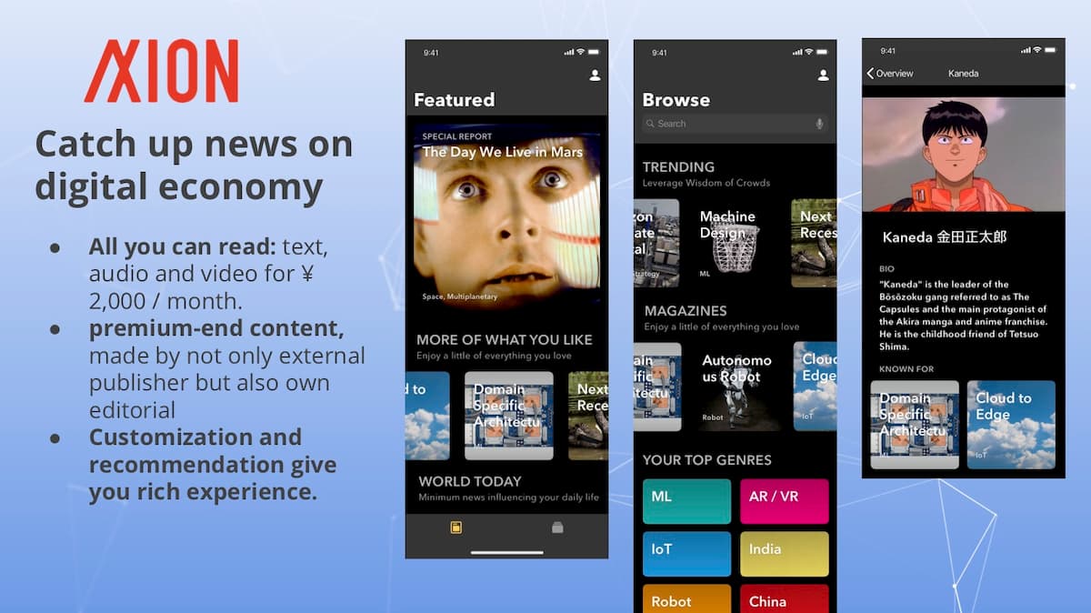 有料購読ニュースメディアAxionの現状と今後  デジタルメディアの未来 #9